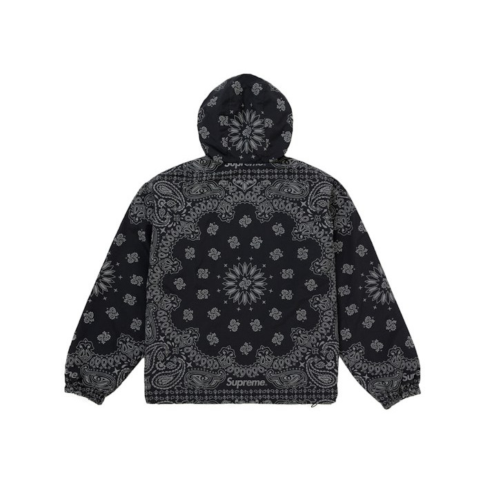 Анорак Supreme Reflective Bandana Anorak Black Анорак Supreme Reflective Bandana Anorak Black