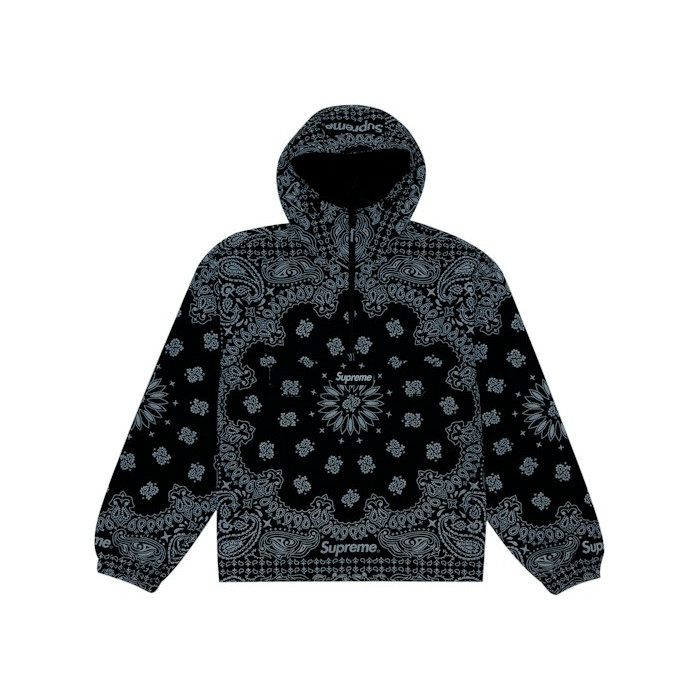 Анорак Supreme Reflective Bandana Anorak Black Анорак Supreme Reflective Bandana Anorak Black