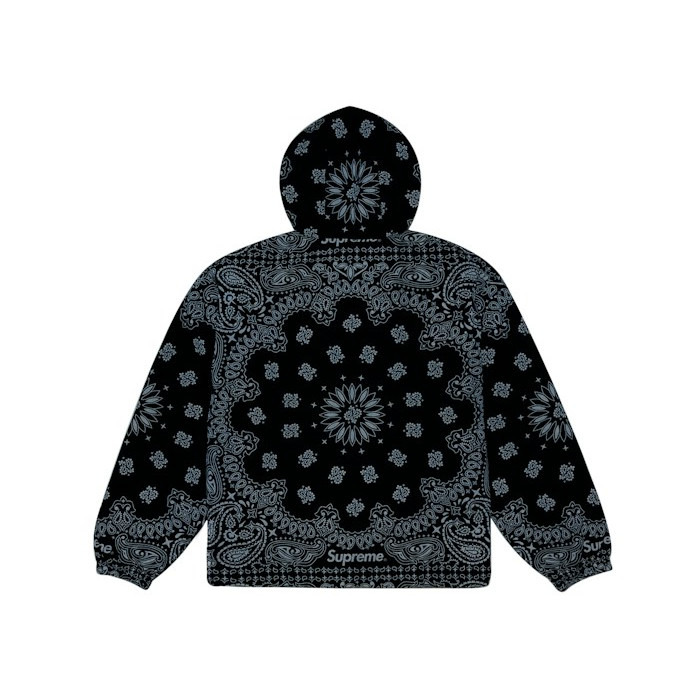 Анорак Supreme Reflective Bandana Anorak Black Анорак Supreme Reflective Bandana Anorak Black