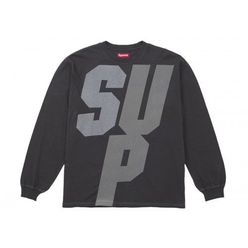 Supreme Reflective L/S Top Black
