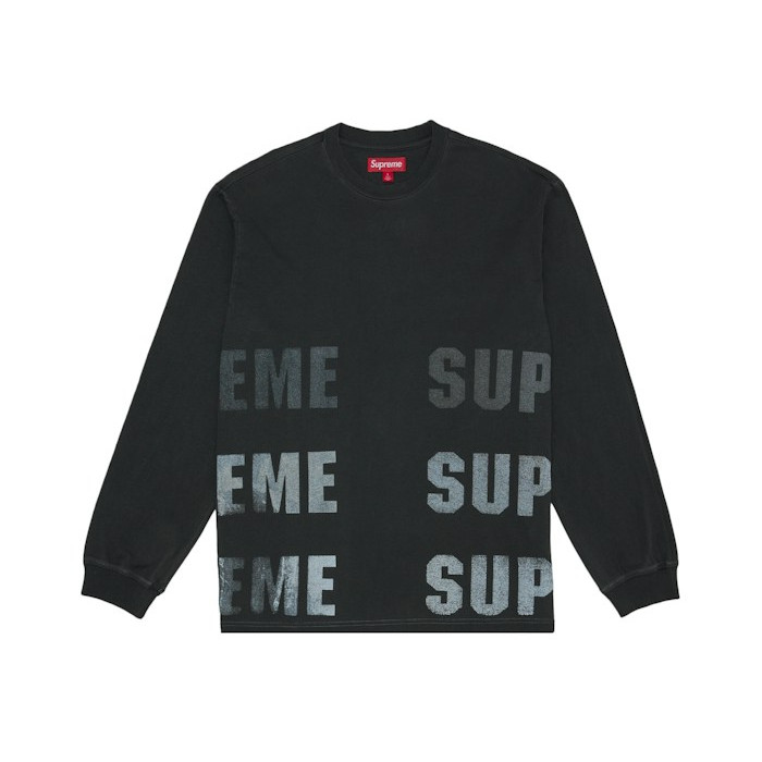 Лонгслив Supreme Reflective L/S Top (FW26) Black Лонгслив Supreme Reflective L/S Top (FW26) Black