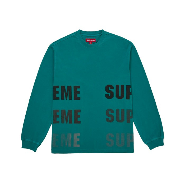 Лонгслив Supreme Reflective L/S Top (FW26) Teal Лонгслив Supreme Reflective L/S Top (FW26) Teal
