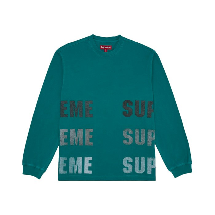 Лонгслив Supreme Reflective L/S Top (FW26) Teal Лонгслив Supreme Reflective L/S Top (FW26) Teal