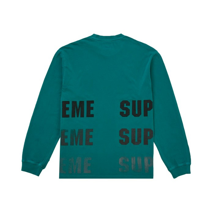 Лонгслив Supreme Reflective L/S Top (FW26) Teal Лонгслив Supreme Reflective L/S Top (FW26) Teal