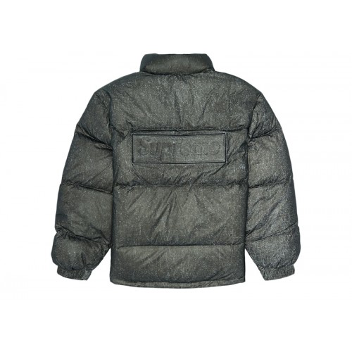 Supreme Reflective Speckled Down Jacket Black