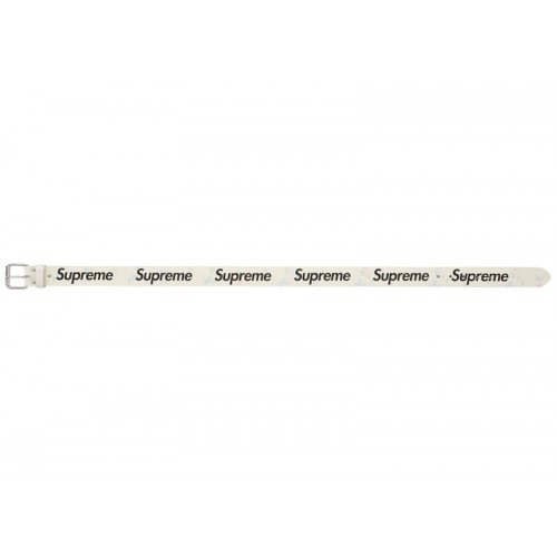 Supreme Repeat Leather Belt Floral