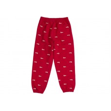 Supreme Repeat Script Sweatpant Red