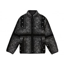 Supreme Reversible Bandana Fleece Jacket Black
