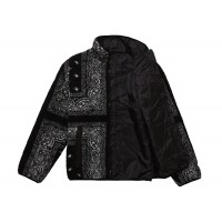 Supreme Reversible Bandana Fleece Jacket Black