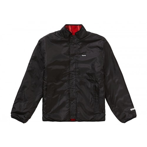 Supreme Reversible Bandana Fleece Jacket Red