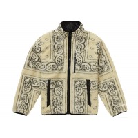 Supreme Reversible Bandana Fleece Jacket Tan