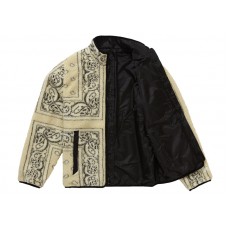 Supreme Reversible Bandana Fleece Jacket Tan