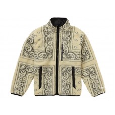 Supreme Reversible Bandana Fleece Jacket Tan