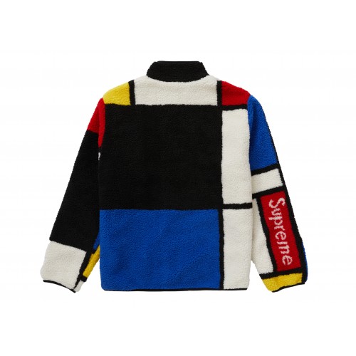 Оригинальный шмот Supreme Reversible Colorblocked Fleece Jacket Red - 70см