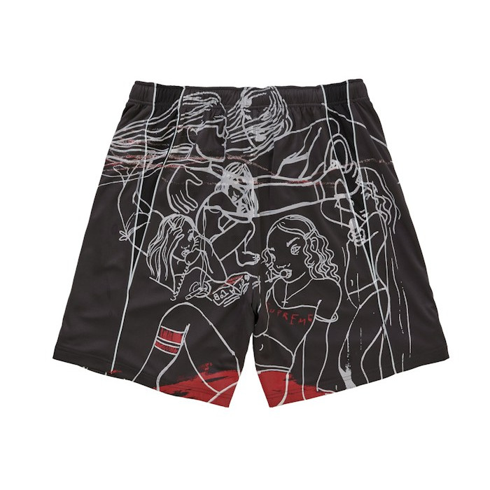 Шорты Supreme Rita Ackermann Soccer Short Black Шорты Supreme Rita Ackermann Soccer Short Black