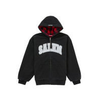 Supreme SALEM Zip Up Hooded Sweatshirt Black