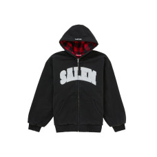 Supreme SALEM Zip Up Hooded Sweatshirt Black