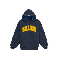 Supreme SALEM Zip Up Hooded Sweatshirt Navy