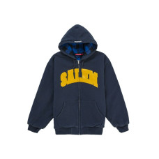 Supreme SALEM Zip Up Hooded Sweatshirt Navy
