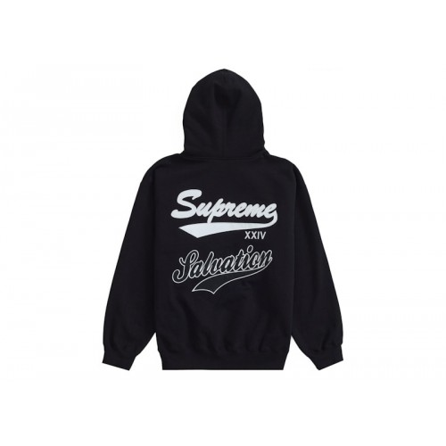 Оригинальный шмот Supreme Salvation Zip Up Hooded Sweatshirt Black