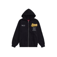 Supreme Salvation Zip Up Hooded Sweatshirt Black