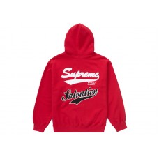 Supreme Salvation Zip Up Hooded Sweatshirt Red