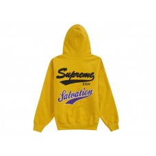Supreme Salvation Zip Up Hooded Sweatshirt Yellow