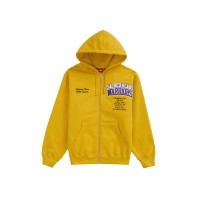 Supreme Salvation Zip Up Hooded Sweatshirt Yellow