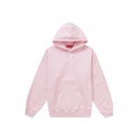 Supreme Satin Appliqué Hooded Sweatshirt (FW23) Light Pink