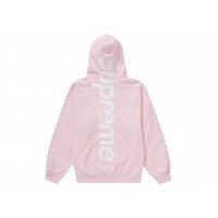 Supreme Satin Appliqué Hooded Sweatshirt (FW23) Light Pink