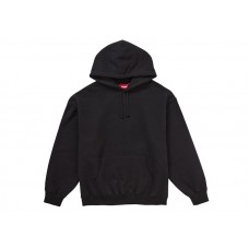 Supreme Satin Applique Hooded Sweatshirt FW24 Black