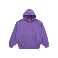 Supreme Satin Appliqué Hooded Sweatshirt (FW25) Violet