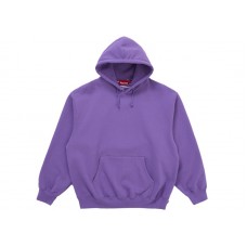 Supreme Satin Appliqué Hooded Sweatshirt (FW25) Violet