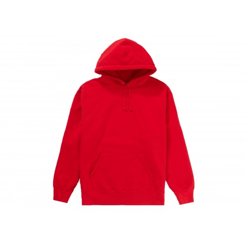 Оригинальный шмот Supreme Satin Appliqué Hooded Sweatshirt Red
