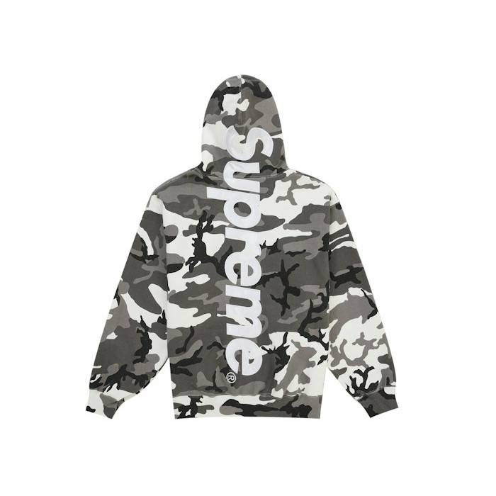 Худи Supreme Satin Applique Hooded Sweatshirt (SS26) Snow Camo Худи Supreme Satin Applique Hooded Sweatshirt (SS26) Snow Camo