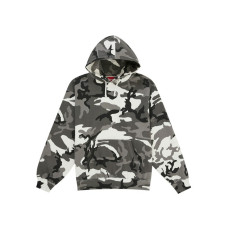 Supreme Satin Applique Hooded Sweatshirt (SS26) Snow Camo