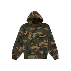 Supreme Satin Applique Hooded Sweatshirt (SS26) Woodland Camo