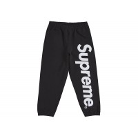 Supreme Satin Appliqué Sweatpant (FW25) Black