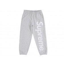 Supreme Satin Appliqué Sweatpant (FW25) Heather Grey