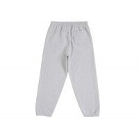 Supreme Satin Appliqué Sweatpant (FW25) Heather Grey