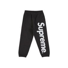 Supreme Satin Applique Sweatpant (SS26) Black