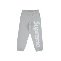 Supreme Satin Applique Sweatpant (SS26) Heather Grey