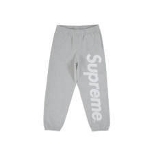 Supreme Satin Applique Sweatpant (SS26) Heather Grey