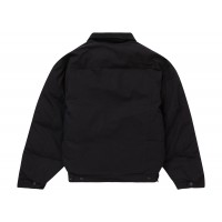 Supreme Schott Canvas Down Trucker Jacket Black