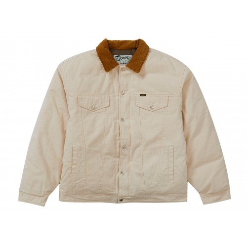 Оригинальный шмот Supreme Schott Canvas Down Trucker Jacket Natural - 70см