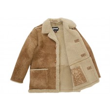 Supreme Schott Shearling Coat Tan