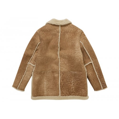 Supreme Schott Shearling Coat Tan