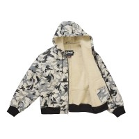 Supreme Schott Shearling Hooded Work Jacket Snow Camo