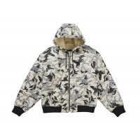 Supreme Schott Shearling Hooded Work Jacket Snow Camo