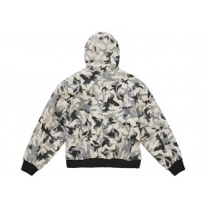 Supreme Schott Shearling Hooded Work Jacket Snow Camo